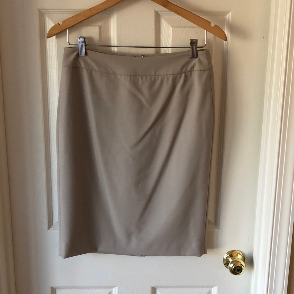 Calvin Klein light beige pencil skirt
